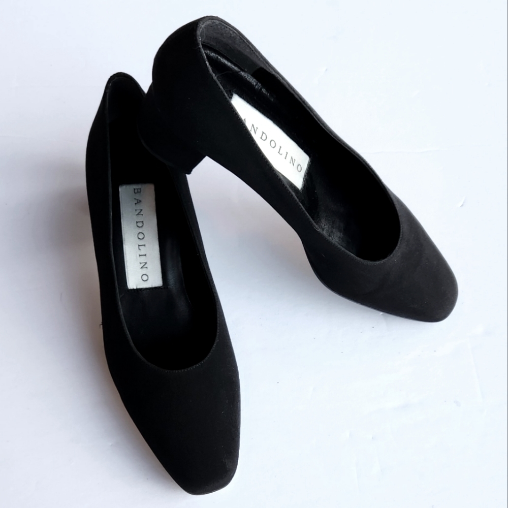 Bandolino Microfiber Pump | Black Women's Size 6.5 M